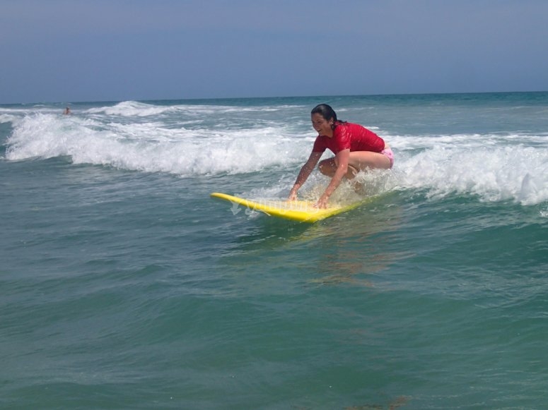 Practicando surf Practicando surf